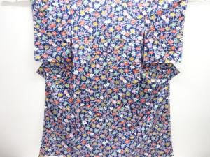 未使用品　椿模様小紋着物